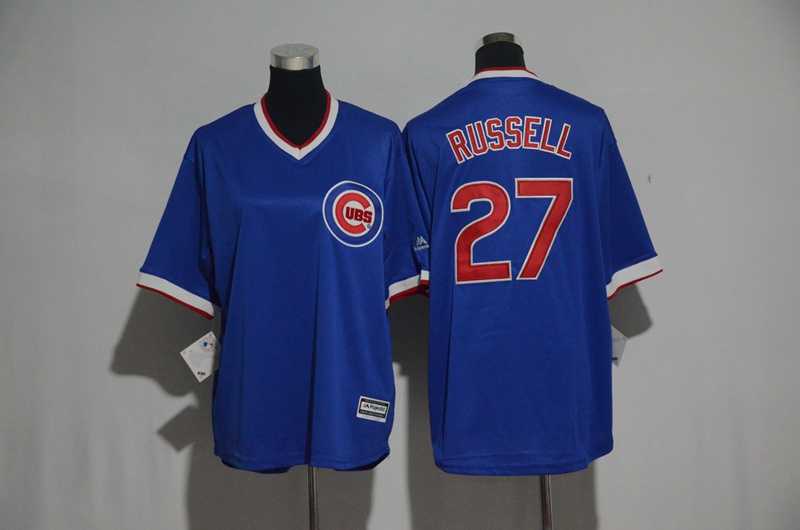 Chicago Cubs #27 Addison Russell Blue Cooperstown New Cool Base Stitched Jersey,We sell and wholesale Chicago Cubs #27 Addison Russell Blue Cooperstown New Cool Base Stitched Jersey on line form chian!